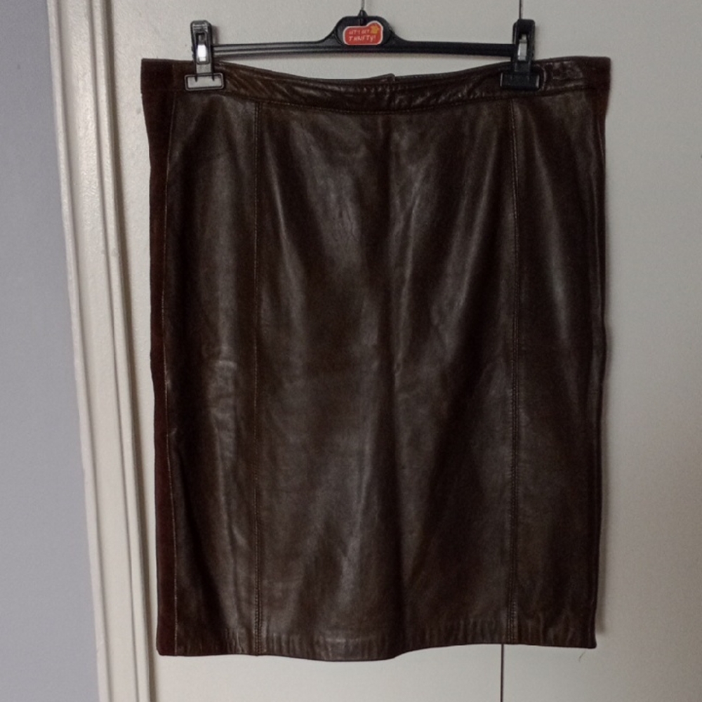 Vintage 🌟Marquise Brown Pencil Skirt Knee-Length Work